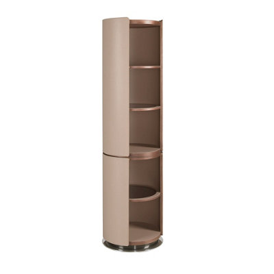 Angel Cerda Walnut And Mink Leatherette Shelf from B&Q