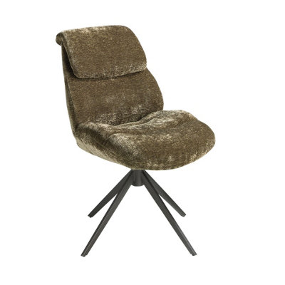Rackhams Green Olive Velvet Swivel Chair 4248 - Image 3