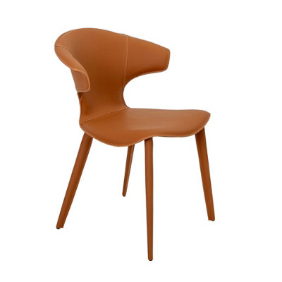 Rackhams Orange Chair In Regenerated Leather4250 - Image 3