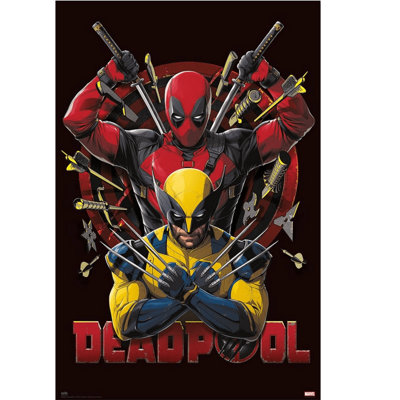 B&Q -  Marvel Deadpool & Wolverine 61 X 91.5Cm Maxi Poster