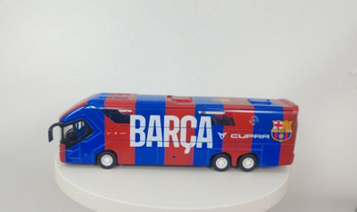 Banbo Fc Barcelona Bus Model Football Team Coach Toy from B&Q
