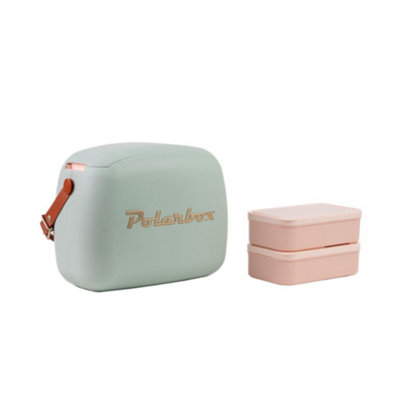 Polarbox 6L Retro CoolbagMatcha Gold from B&Q