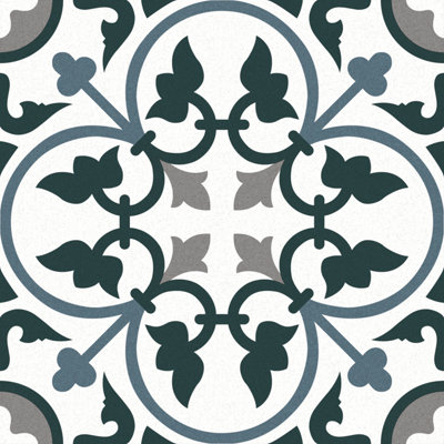House of Mosaics Symphony Floral 20X20 Wall & Floor TilePack Of 15 from B&Q