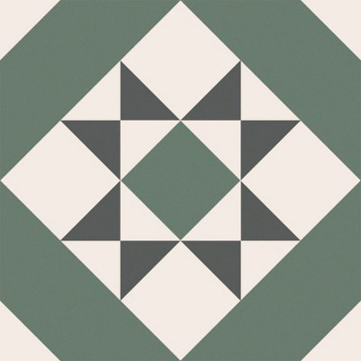 House of Mosaics Diamond Green Mix 20X20 Wall & Floor TilePack Of 15 from B&Q