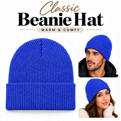Atek Beanie Hat - Royal Blue - Image 3