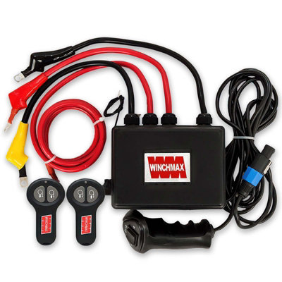 Winchmax Complete 24V Electric Winch Control BoxWander Lead & Twin Wireless Remote Control from B&Q