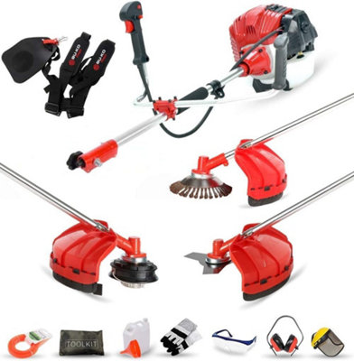 Bu-Ko 52 Cc Petrol Strimmer Garden Tool Including: String TrimmerBrush Cutter With 3 T BladeSteel Wire Strummer Weed Cutting from B&Q