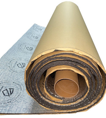 B&Q 10mm Self Adhesive Aluminium Acoustic Thermal Insulation Foam Roll 10M X 1M