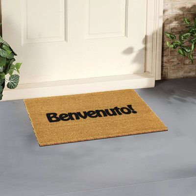 Artsy Doormats Benvenuto DoormatRegular 60X40Cm from B&Q