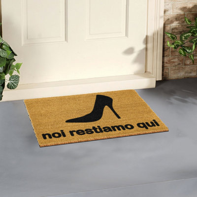 Artsy Doormats Noirestiamo DoormatRegular 60X40Cm from B&Q