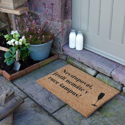 Artsy Doormats Czech Sampus (Champagne) Doormat from B&Q