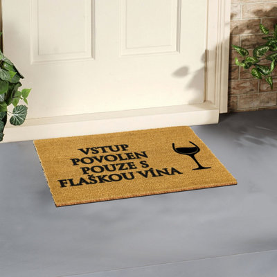 Artsy Doormats Czech Vina (Wine) Doormat (60 X 40Cm) from B&Q
