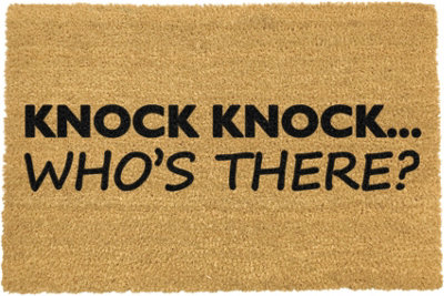 Artsy Doormats Knock Knock Who's There Doormat from B&Q