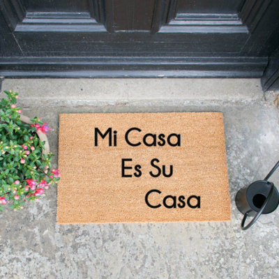 Artsy Doormats Mi Casa Su Casa Doormat Spanish Regular 60X40Cm from B&Q