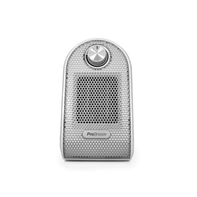 Pro Breeze Silver 500W Mini Personal Ceramic Fan Heater In - Image 8