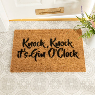 Artsy Doormats O'clock DoormatRegular 60X40Cm from B&Q