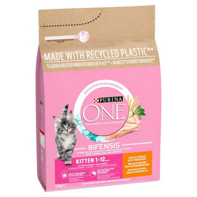 Purina One Kitten Food Chicken & Whole 2.8Kg Grain
