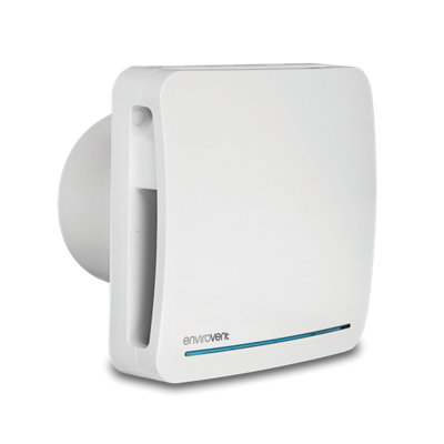 Envirovent Eco Dmev Lc 100mm Extractor Fan With Humidistat & TimerQuiet Kitchen & Bathroom Ventilation from B&Q