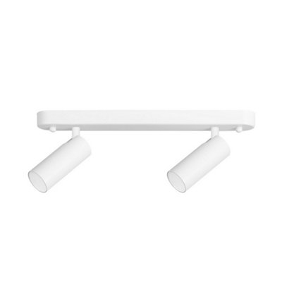 Luminosa Lighting Luminosa Logos Double Led Twin Spotlight 3.7W 3000K 282Lm White from B&Q
