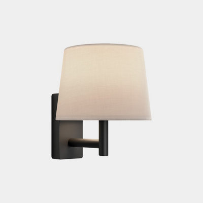 Luminosa Lighting Luminosa Metrica Wall Lamp With Shade Black E27 15W from B&Q