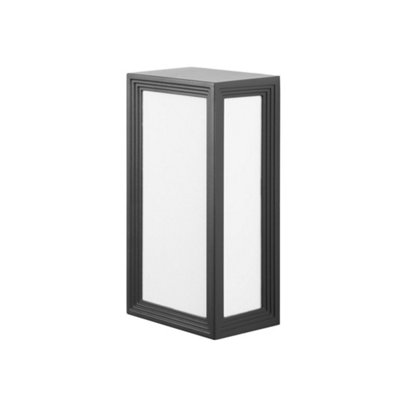 Luminosa Lighting Luminosa Thomas Outdoor Wall Fixture Urban Grey Ip44 E27 23W from B&Q