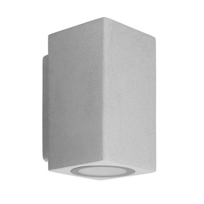 Luminosa Lighting Luminosa Rem Up Down Wall Fixture Ip44 Gu10 7W Cement from B&Q