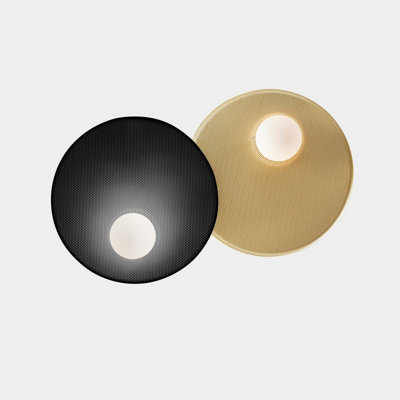 Luminosa Lighting Luminosa Trip 42Cm Integrated Led Wall Lamp Matte Gold E14 18W from B&Q
