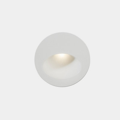 Luminosa Lighting Luminosa Bat Outdoor Led Recessed Wall Light Round White Ip65 2.2W 2700K from B&Q