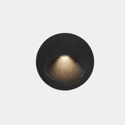 Luminosa Lighting Luminosa Bat Outdoor Led Recessed Wall Light Round Urban Grey Ip65 2.2W 3000K from B&Q