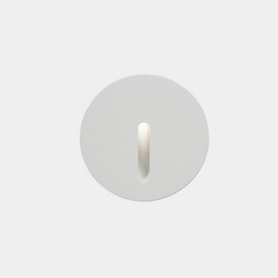 B&Q -  Luminosa Bat Outdoor Led Recessed Wall Light Round White Ip65 2.2W 3000K