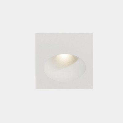 Luminosa Lighting Luminosa Bat Outdoor Led Recessed Wall Light Square White Ip65 2.2W 2700K from B&Q