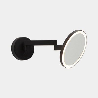 Luminosa Lighting Luminosa Vanity Illuminated Bathroom Mirror BlackSandblasted Led 10.5W 3000K Ip44 Touch Dimming from B&Q