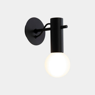 Luminosa Lighting Luminosa Nude Wall Lamp Black E27 15W from B&Q