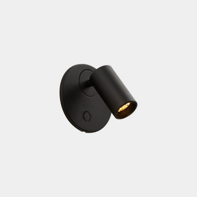 Luminosa Lighting Luminosa Chic Reading Wall Light Black Led 3.9W 2700K Touch Dimming from B&Q