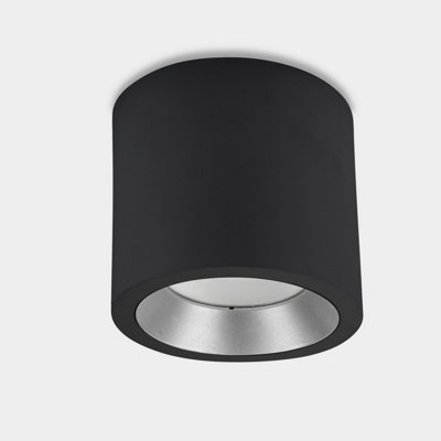 Luminosa Lighting Luminosa Cosmos Outdoor Surface Mounted Downlight 9Cm Urban Grey Led 9.5W 4000K Ip65 On-Off from B&Q