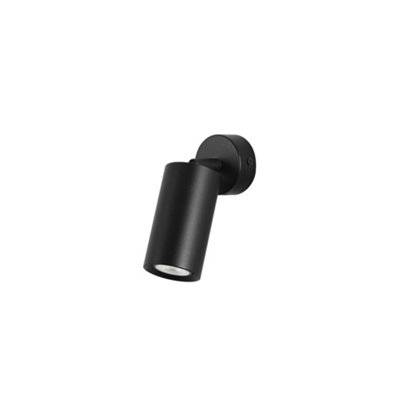 B&Q -  Luminosa Era Adjustable Single Spotlight BlackGu10