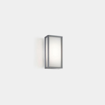 Luminosa Lighting Luminosa Skat Outdoor Wall Lantern 20Cm GreyWhite Led 10W Cct 2700-3200-4000K Ip65 On-Off from B&Q