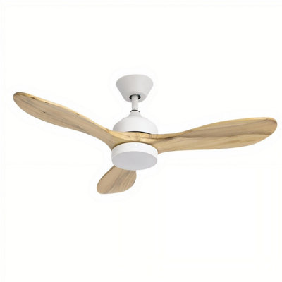 Luminosa Lighting Luminosa Calar 107Cm Ceiling Fan White Led 23.8W Cct 2700-4000-6000K On-Off from B&Q