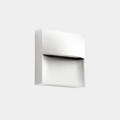 Luminosa Lighting Luminosa Sam Outdoor Flush Wall Lamp 14Cm White Led 3.5W Cct 2700-3200-4000K Ip66 On-Off from B&Q