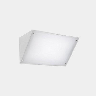 Luminosa Lighting Luminosa Curie Outdoor Wall Down Lamp 26Cm White Led 14.4W Cct 2700-3200-4000K Ip65 On-Off from B&Q