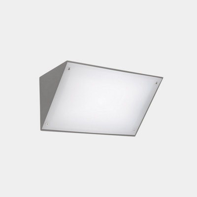 Luminosa Lighting Luminosa Curie Outdoor Wall Down Lamp 26Cm Grey Led 14.4W Cct 2700-3200-4000K Ip65 On-Off from B&Q