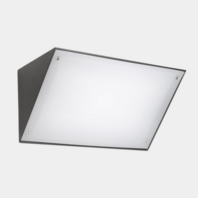 Luminosa Lighting Luminosa Curie Outdoor Wall Down Lamp 35Cm Urban Grey Led 28.9W Cct 2700-3200-4000K Ip65 On-Off from B&Q