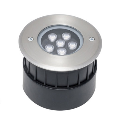 Luminosa Lighting Light/White Luminosa Ing Luminosa Incasso Led Outdoor Recessed Ground Stainless Steel, Warm- 3000K, Ip65-Ip67 9Cm