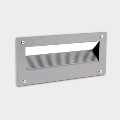 Luminosa Lighting Luminosa Micenas Outdoor Recessed Wall Lamp Grey Led 6.2W Cct 2700-3200-4000K Ip66 On-Off from B&Q