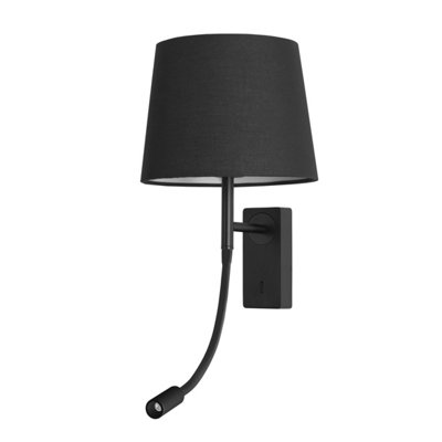 Luminosa Lighting Luminosa Janet Led Reading Lamp BlackWarm-White 3000K from B&Q