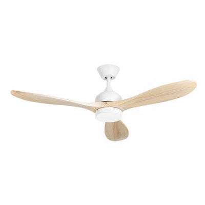 Luminosa Lighting Luminosa Calar 132Cm Ceiling Fan White Led 23W Cct 2700-4000-6000K On-Off from B&Q