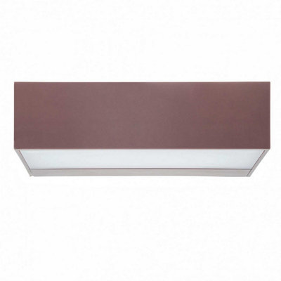 Luminosa Lighting Luminosa Ara Outdoor Wall Down Lamp Brown Led 9.3W 3000K Ip65 On-Off from B&Q