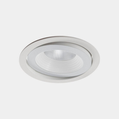 Luminosa Lighting Luminosa Dako 20Cm Outdoor Recessed Downlight White Led 20W 3000K Ip66 On-Off from B&Q