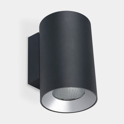 Luminosa Lighting Luminosa Cosmos 14Cm Outdoor Up Down Wall Lamp Urban Grey Led 35W 3000K Ip66 On-Off from B&Q