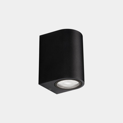 Luminosa Lighting Luminosa Eko Single Direction Outdoor Wall Down Lamp Black Gu10 8W Ip66 from B&Q